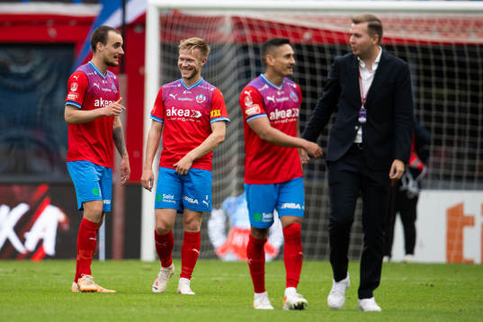 Helsingborgs Andreas Landgren jublar