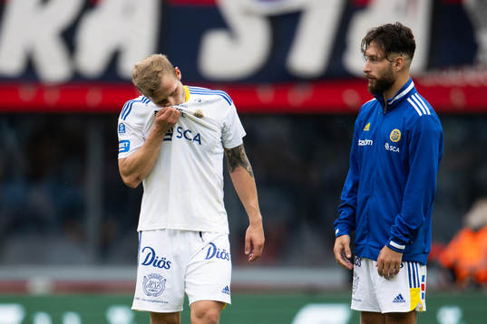 GIF Sundsvalls Erik Andersson och Elias Durmaz deppar
