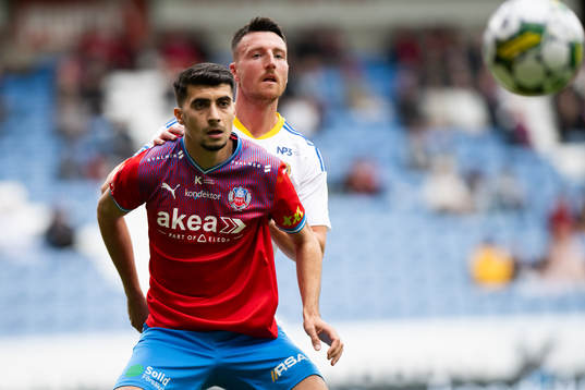 Helsingborgs Amar Muhsin och GIF Sundsvalls Johan Bengtsson