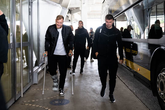 AIKs John Guidetti och Mads Døhr Thychosen