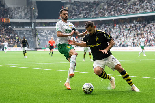 Hammarbys Nahir Besara och AIKs Sotirios Papagiannopoulos