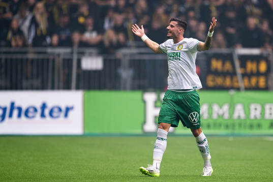Hammarbys Viktor Djukanovic jublar
