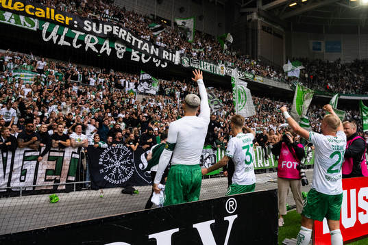 Hammarbys Edvin Kurtulus, Fredrik Hammar och Simon Strand