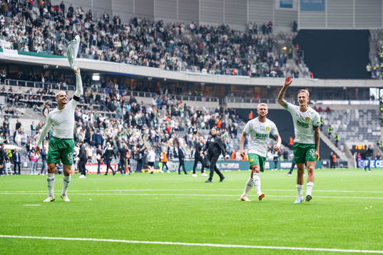 Hammarbys Edvin Kurtulus, Simon Strand och Fredrik Hammar