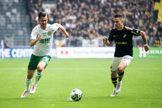 Hammarbys Adi Nalic och AIKs Dino Besirovic