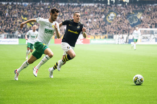 Hammarbys Adi Nalic och AIKs Dino Besirovic