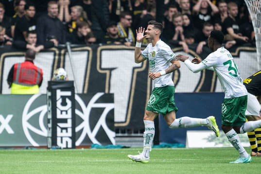 Hammarbys Viktor Djukanovic jublar
