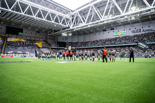 AIKs och Hammarbys spelare