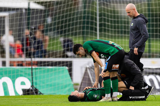 Varbergs Dion Krasniqi har ont