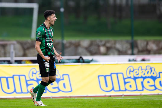 Varbergs Dion Krasniqi jublar