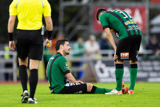 Varbergs Robin Tranberg har ont