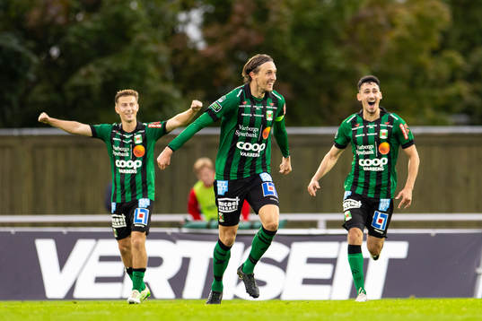 Varbergs Joakim Lindner jublar