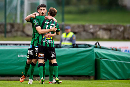 Varbergs Dion Krasniqi jublar