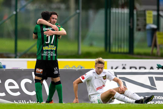 Varbergs Robin Tranberg jublar