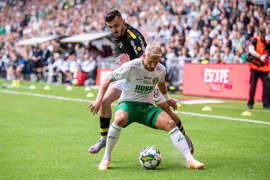 AIKs Ioannis Pittas och Hammarbys Simon Strand