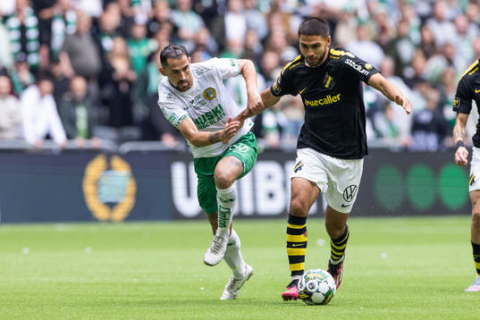 Hammarbys Loret Sadiku och AIKs Omar Faraj