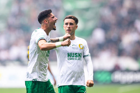 Hammarbys Viktor Djukanovic jublar