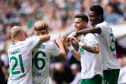 Hammarbys Viktor Djukanovic jublar