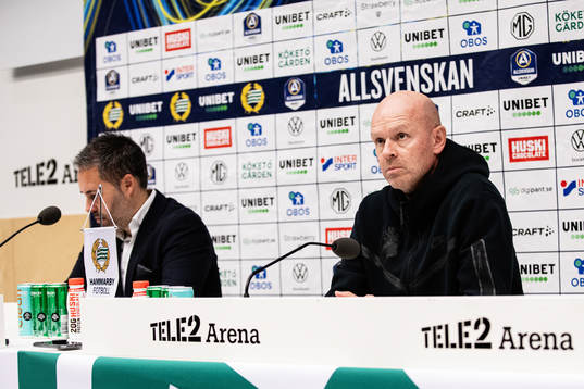 Hammarbys tränare Marti Cifuentes och tränare Henning Berg