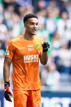 Hammarbys målvakt Oliver Dovin
