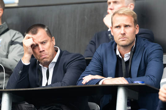 Malmö FFs sportchef Daniel Andersson och Ola Toivonen