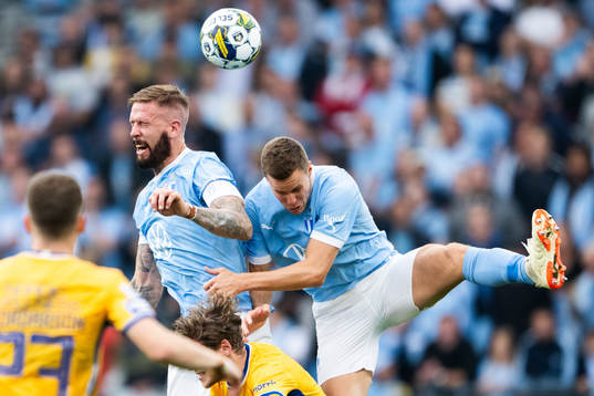 Malmö FFs Pontus Jansson och Niklas Moisander
