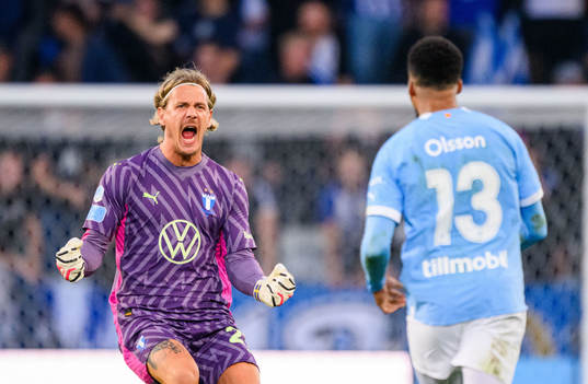Malmö FFs Johan Dahlin jublar