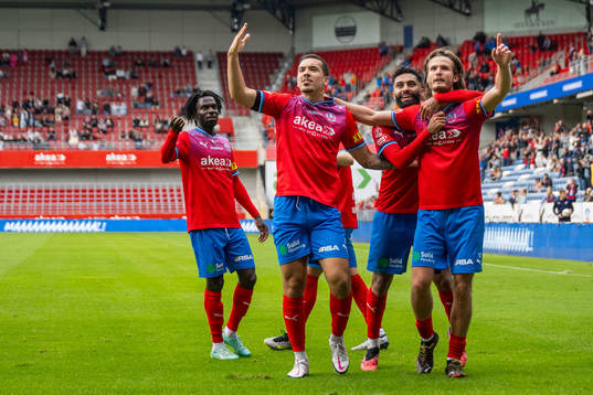 Helsingborgs Lucas Lima,Amin Al-Hamawi och Wilhelm Loeper
