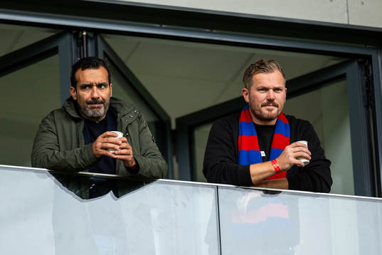Helsingborgs styrelseledamot Stavros Papadopoulos och David