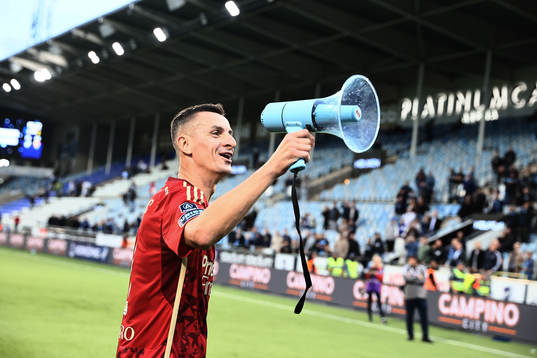 Djurgårdens Haris Radetinac jublar