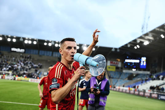 Djurgårdens Haris Radetinac jublar