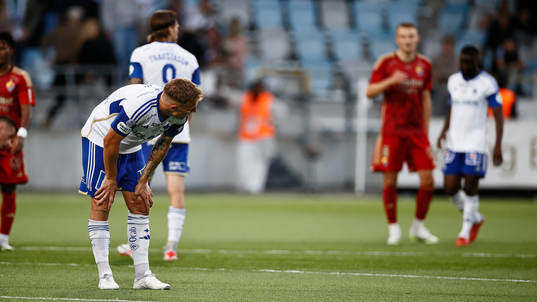 IFK Norrköpings Marco Lund Nielsen deppar