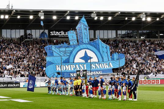 Lagen ställer upp hitom tifo på Curva Nordahl