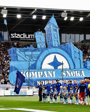 Lagen ställer upp hitom tifo på Curva Nordahl