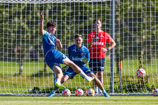 Jørgen Strand Larsen of the Norwegian national football