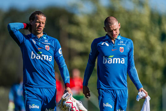 Ørjan Håskjold Nyland and Julian Ryerson of the Norwegian