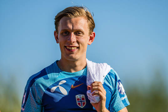 Marcus Holmgren Pedersen of the Norwegian national football