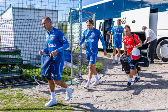 Leo Skiri Østigård and Sander Berge of the Norwegian