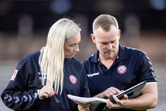 Kristianstads tränare Elisabet Gunnarsdottir och