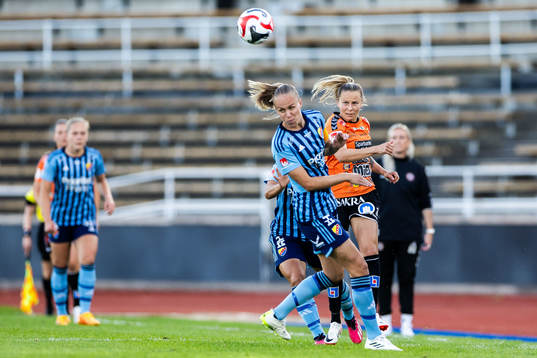Djurgårdens Matilda Plan och Kristianstads Emmi Alanen
