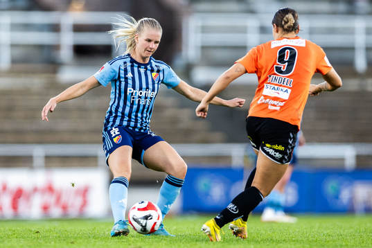 Djurgårdens Nellie Lilja och Kristianstads Tabitha
