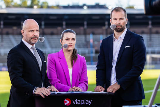 Viaplays Claes Andersson, Saga Fredriksson och Pär