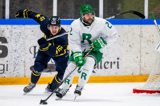 HV71s Hugo Pettersson och Rögles Thomas Grégoire