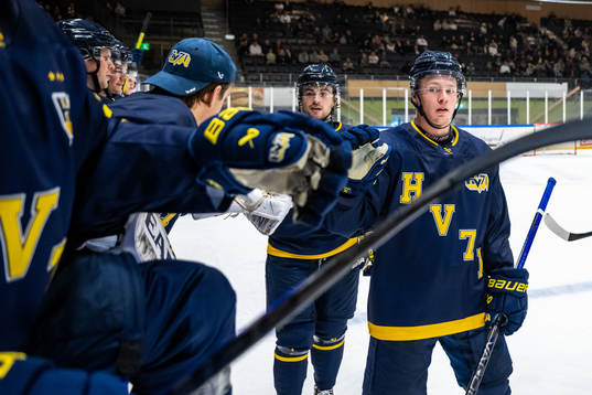 HV71s Victor Sjöholm jublar