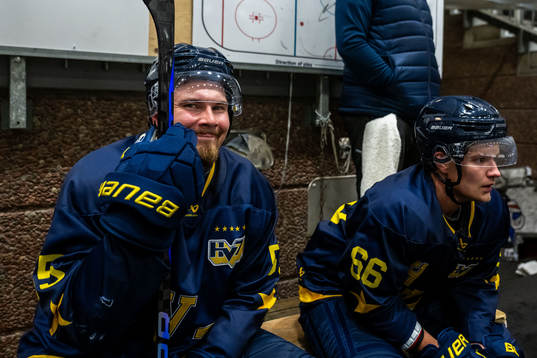 HV71s Mikael Seppälä och Olle Strandell