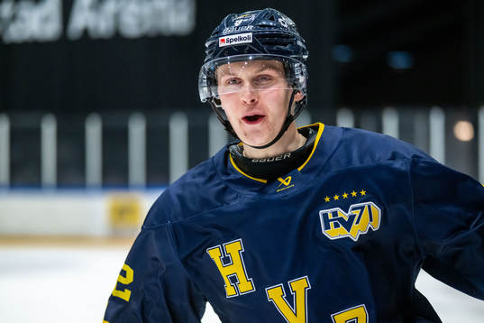 HV71s Hugo Pettersson jublar