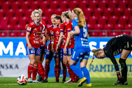 Vittsjös spelare jublar