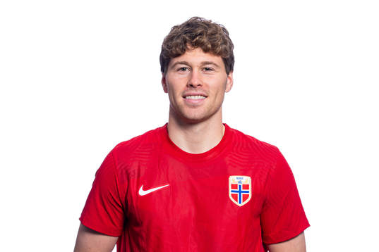 Emil Breivik of the Norwegian national football team poses