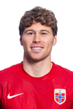 Emil Breivik of the Norwegian national football team poses