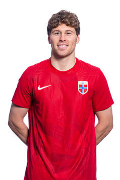 Emil Breivik of the Norwegian national football team poses